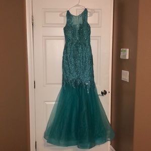 Tiffany blue mermaid dress